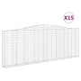 Cestas de gaviones 15 uds forma de arco hierro 400x30x140/160cm von , Töpfe und Pflanzgefäße - Ref: Foro24-3145861, Preis: 2,...