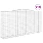 Cestas de gaviones 10 uds forma de arco hierro 400x50x200/220cm von , Töpfe und Pflanzgefäße - Ref: Foro24-3146029, Preis: 2,...