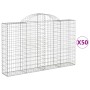 Cestas de gaviones 50 uds forma de arco hierro 200x30x120/140cm von , Töpfe und Pflanzgefäße - Ref: Foro24-3146150, Preis: 3,...
