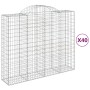 Cestas gaviones 40 uds forma de arco hierro 200x50x160/180 cm von , Töpfe und Pflanzgefäße - Ref: Foro24-3146401, Preis: 4,00...