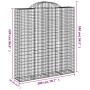 Cestas de gaviones 13 uds forma de arco hierro 200x50x220/240cm von , Töpfe und Pflanzgefäße - Ref: Foro24-3146457, Preis: 1,...