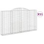Cestas de gaviones 11 uds forma de arco hierro 300x30x160/180cm von , Töpfe und Pflanzgefäße - Ref: Foro24-3146584, Preis: 1,...