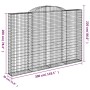 Cestas de gaviones 5 uds forma de arco hierro 300x30x200/220 cm von , Töpfe und Pflanzgefäße - Ref: Foro24-3146614, Preis: 1,...
