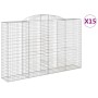 Cestas de gaviones 15 uds forma de arco hierro 300x50x180/200cm von , Töpfe und Pflanzgefäße - Ref: Foro24-3146785, Preis: 2,...