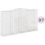 Cestas de gaviones 7 uds forma de arco hierro 400x50x220/240 cm von , Töpfe und Pflanzgefäße - Ref: Foro24-3147079, Preis: 2,...