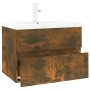 Mueble de baño con lavabo madera contrachapada roble ahumado von , Badezimmerwaschtische - Ref: Foro24-3152867, Preis: 154,83...