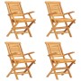 Juego de comedor para jardín 5 piezas madera maciza de teca by , Garden sets - Ref: Foro24-3155035, Price: 446,89 €, Discount: %
