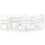Juego de comedor de jardín 7 piezas madera maciza pino blanco von , Gartensets - Ref: Foro24-3154714, Preis: 608,64 €, Rabatt: %
