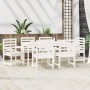 Juego de comedor de jardín 7 piezas madera maciza pino blanco von , Gartensets - Ref: Foro24-3154714, Preis: 608,64 €, Rabatt: %