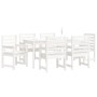 Juego de comedor de jardín 7 piezas madera maciza pino blanco von , Gartensets - Ref: Foro24-3154714, Preis: 608,64 €, Rabatt: %