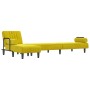 Sofá cama en forma de L terciopelo amarillo 260x140x70 cm by , Sofas - Ref: Foro24-3157246, Price: 366,53 €, Discount: %