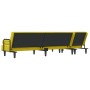 Sofá cama en forma de L terciopelo amarillo 260x140x70 cm by , Sofas - Ref: Foro24-3157246, Price: 366,53 €, Discount: %