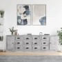 Aparadores 3 piezas madera contrachapada gris hormigón von , Sideboards - Ref: Foro24-3185291, Preis: 321,51 €, Rabatt: %