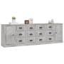 Aparadores 3 piezas madera contrachapada gris hormigón von , Sideboards - Ref: Foro24-3185291, Preis: 321,51 €, Rabatt: %
