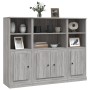 Aparador alto 3 piezas madera contrachapada gris Sonoma by , Sideboards - Ref: Foro24-3185309, Price: 207,77 €, Discount: %