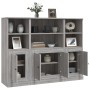 Aparador alto 3 piezas madera contrachapada gris Sonoma by , Sideboards - Ref: Foro24-3185309, Price: 207,77 €, Discount: %