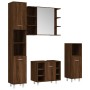 Set de muebles de baño 4 pzas madera contrachapada marrón roble von , Badezimmermöbel - Ref: Foro24-3187614, Preis: 241,89 €,...