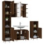 Set de muebles de baño 4 pzas madera contrachapada marrón roble von , Badezimmermöbel - Ref: Foro24-3187614, Preis: 241,89 €,...
