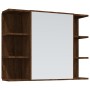 Set de muebles de baño 4 pzas madera contrachapada marrón roble von , Badezimmermöbel - Ref: Foro24-3187614, Preis: 241,89 €,...