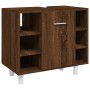 Set de muebles de baño 4 pzas madera contrachapada marrón roble von , Badezimmermöbel - Ref: Foro24-3187614, Preis: 241,89 €,...
