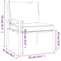 Juego de muebles de jardín 6 piezas acero con cojines gris von , Gartensets - Ref: Foro24-3187952, Preis: 563,10 €, Rabatt: %