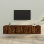 Set de muebles de TV 4 pzas madera contrachapada roble ahumado von , TV-Möbel - Ref: Foro24-3188435, Preis: 120,46 €, Rabatt: %