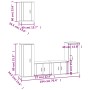 Set de muebles de TV 5 pzas madera contrachapada roble ahumado von , TV-Möbel - Ref: Foro24-3188579, Preis: 206,14 €, Rabatt: %