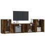 Set de muebles de TV 4 pzas madera contrachapada roble ahumado von , TV-Möbel - Ref: Foro24-3188547, Preis: 142,76 €, Rabatt: %