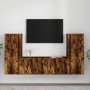 Set de muebles de TV 4 pzas madera contrachapada roble ahumado von , TV-Möbel - Ref: Foro24-3188771, Preis: 175,44 €, Rabatt: %