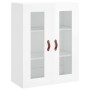 Aparador alto madera contrachapada blanco brillo 69,5x34x180 cm de , Aparadores - Ref: Foro24-3198187, Precio: 165,23 €, Desc...