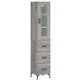 Aparador alto madera contrachapada gris Sonoma 34,5x34x180 cm by , Sideboards - Ref: Foro24-3199239, Price: 125,76 €, Discoun...