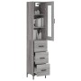Aparador alto madera contrachapada gris Sonoma 34,5x34x180 cm by , Sideboards - Ref: Foro24-3199239, Price: 125,76 €, Discoun...