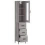 Aparador alto madera contrachapada gris Sonoma 34,5x34x180 cm by , Sideboards - Ref: Foro24-3199239, Price: 125,76 €, Discoun...