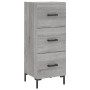 Aparador alto madera contrachapada gris Sonoma 34,5x34x180 cm by , Sideboards - Ref: Foro24-3199239, Price: 125,76 €, Discoun...