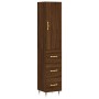 Aparador alto madera contrachapada roble marrón 34,5x34x180 cm by , Sideboards - Ref: Foro24-3198840, Price: 110,87 €, Discou...