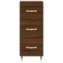 Aparador alto madera contrachapada roble marrón 34,5x34x180 cm by , Sideboards - Ref: Foro24-3198840, Price: 110,87 €, Discou...