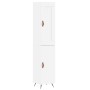 Aparador alto madera contrachapada blanco 34,5x34x180 cm de , Aparadores - Ref: Foro24-3200105, Precio: 106,47 €, Descuento: %