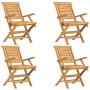 Sillas de jardín plegables 4 uds madera maciza teca 56x63x90 cm von , Gartenstühle - Ref: Foro24-3155049, Preis: 363,67 €, Ra...