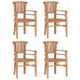 Juego de comedor para jardín 5 piezas madera maciza de teca de , Conjuntos de jardín - Ref: Foro24-3155773, Precio: 662,21 €,...
