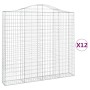 Cestas de gaviones 12 uds forma de arco hierro 200x30x180/200cm by , Pots and planters - Ref: Foro24-3145524, Price: 1,00 €, ...