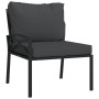 Juego de muebles de jardín 11 pzas acero con cojines gris de , Conjuntos de jardín - Ref: Foro24-3187946, Precio: 1,00 €, Des...