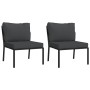 Juego de muebles de jardín 11 pzas acero con cojines gris de , Conjuntos de jardín - Ref: Foro24-3187946, Precio: 1,00 €, Des...