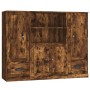 Aparador alto 3 piezas madera contrachapada roble ahumado von , Sideboards - Ref: Foro24-3185316, Preis: 216,78 €, Rabatt: %
