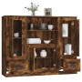Aparador alto 3 piezas madera contrachapada roble ahumado von , Sideboards - Ref: Foro24-3185316, Preis: 216,78 €, Rabatt: %
