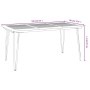 Juego de comedor de jardín 5 pzas madera maciza acacia y metal von , Gartensets - Ref: Foro24-3155416, Preis: 510,28 €, Rabat...