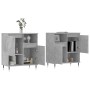 Aparadores 2 uds madera contrachapada gris hormigón de , Aparadores - Ref: Foro24-3190121, Precio: 111,67 €, Descuento: %