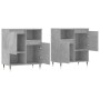 Aparadores 2 uds madera contrachapada gris hormigón de , Aparadores - Ref: Foro24-3190121, Precio: 111,67 €, Descuento: %
