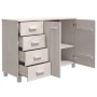 Aparador HAMAR madera maciza de pino blanco 113x40x80 cm by , Sideboards - Ref: Foro24-340445, Price: 152,38 €, Discount: %