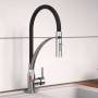EISL Grifo monomando cocina con caño tacto suave CARNEO negro cromado by , Faucets - Ref: Foro24-446464, Price: 102,73 €, Dis...