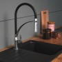 EISL Grifo monomando cocina con caño tacto suave CARNEO negro cromado by , Faucets - Ref: Foro24-446464, Price: 102,73 €, Dis...